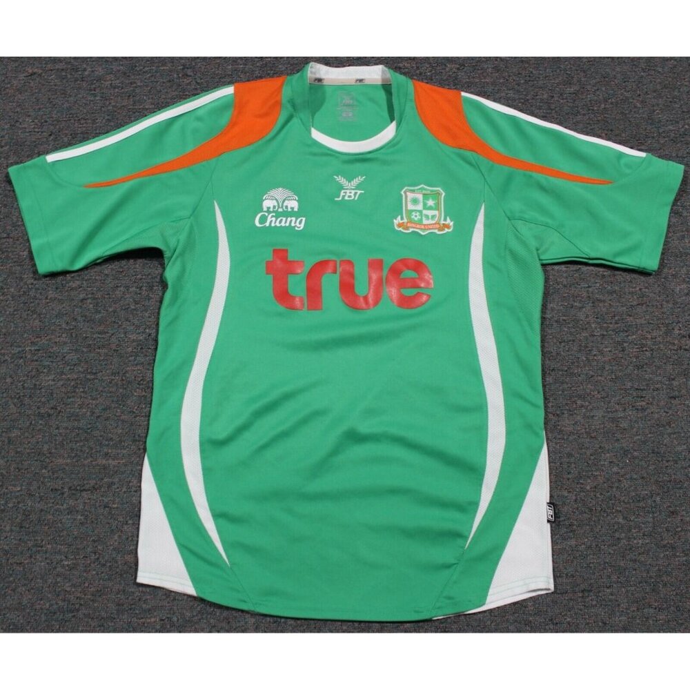 Bangkok United Home Football Club Jersey Shirt Top Large Green  2010 - 2011 FBT